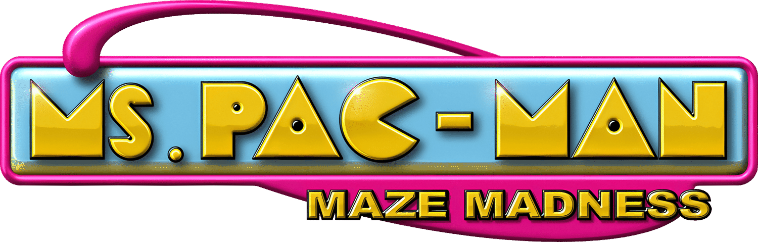 Ms. Pac-Man Maze Madness logo for Playstation